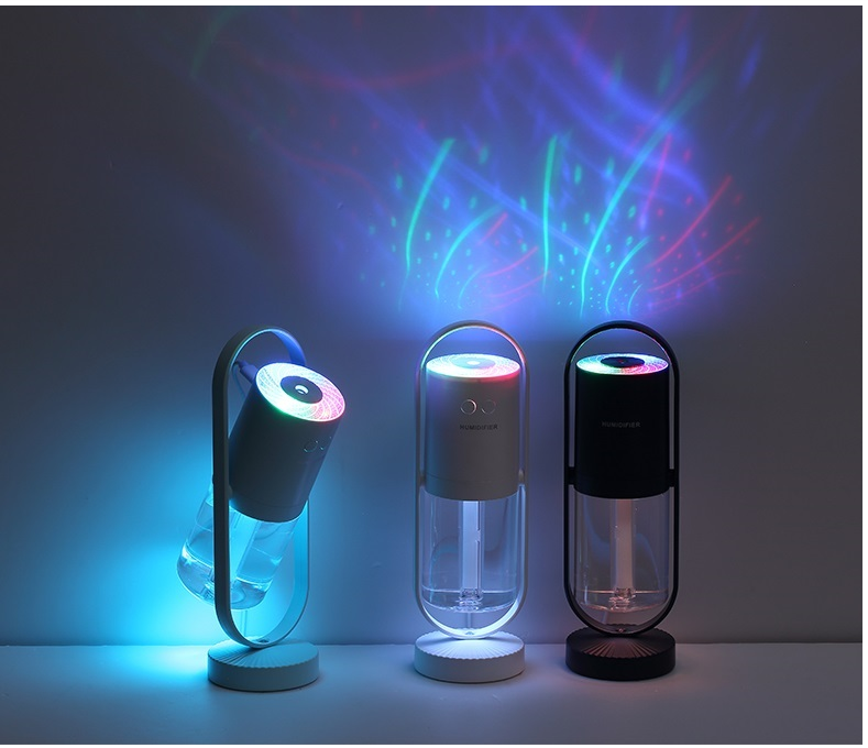Air Humidifier With Projection Night Lights Air Purifier