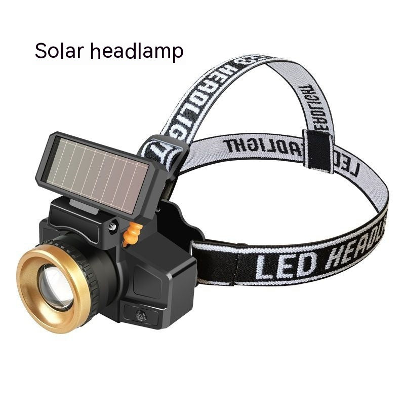 Induction Mosquito Repellent Solar Energy Strong Light Head LED Head Lamp
