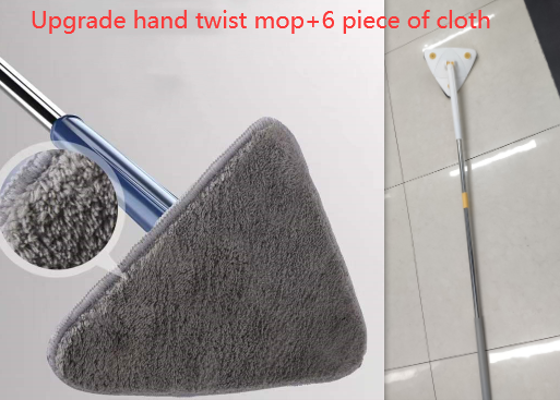Extendable Triangle Cleaning Mop 360 Rotatable