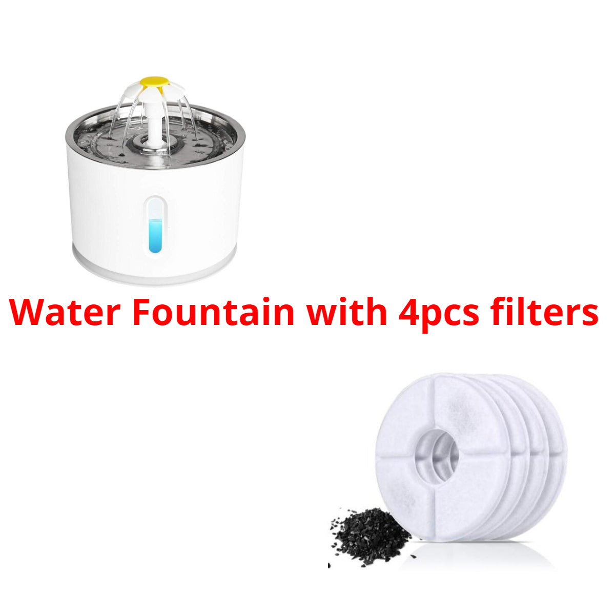 Automatic Pet Water Fountain With LED Lighting