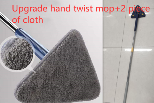 Extendable Triangle Cleaning Mop 360 Rotatable
